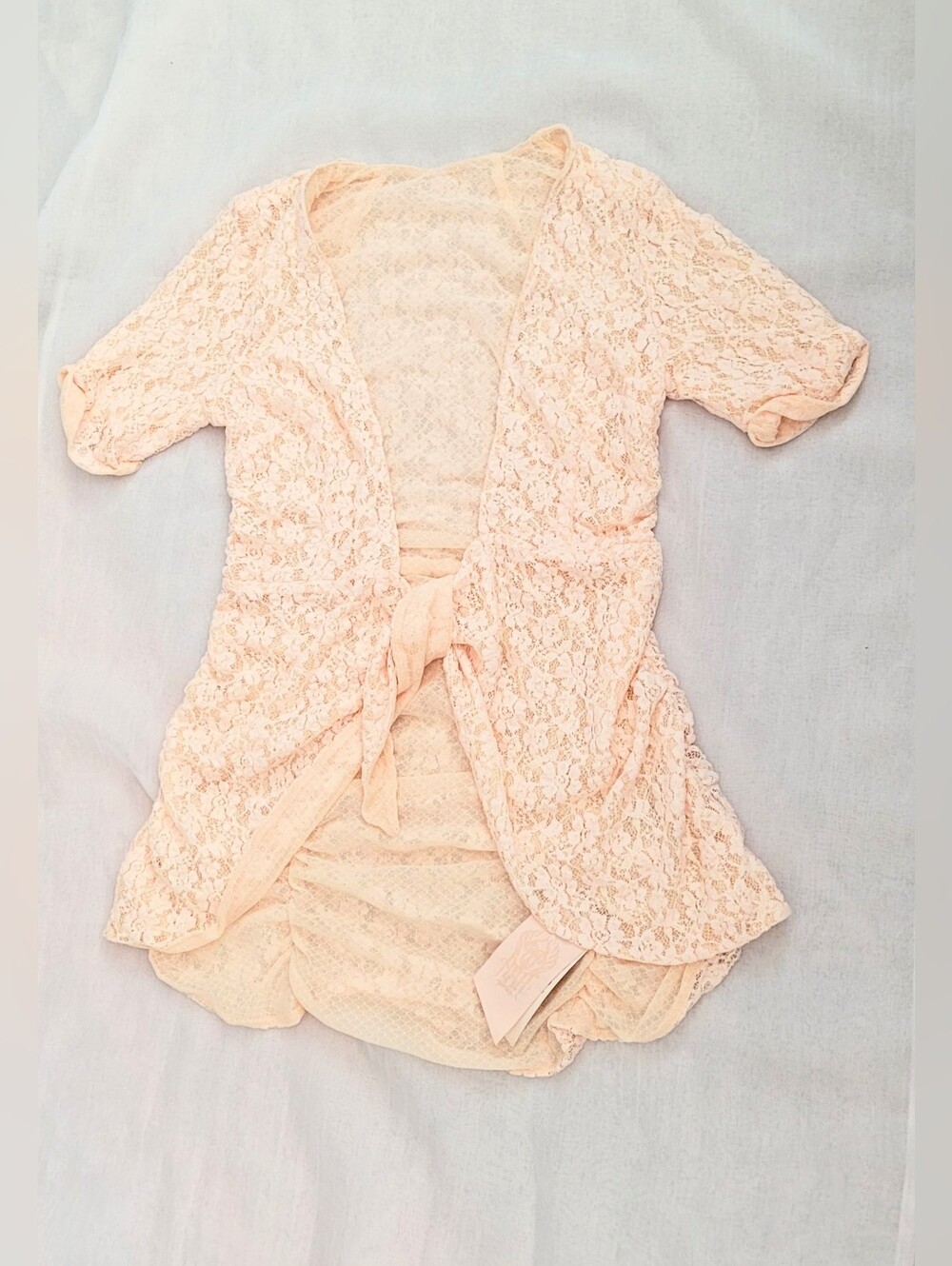 NWT! Free People Fall Fancy Women's Boho Lace Stretch Cottagecore Chic Top XXS